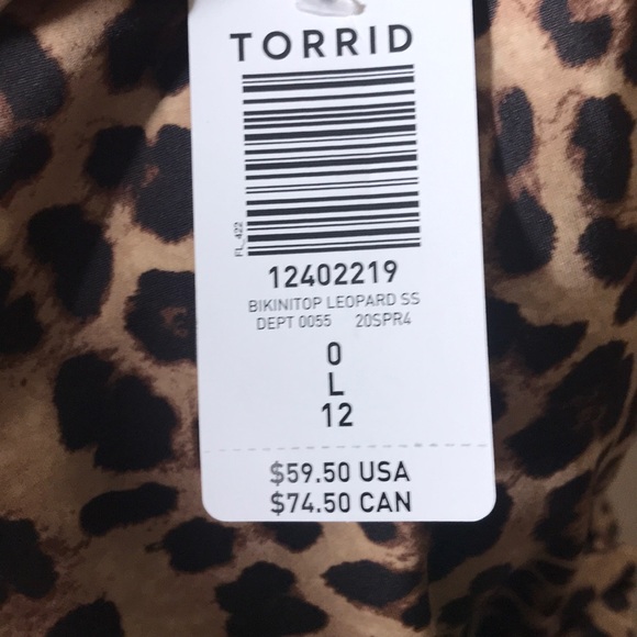 Last 1❗️Torrid Leopard swimsuit  bikini top only - Picture 10 of 10